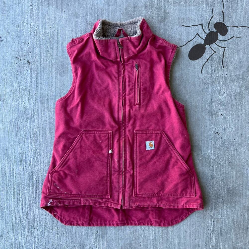 Carhartt WOMENS V001 pink work wear vest